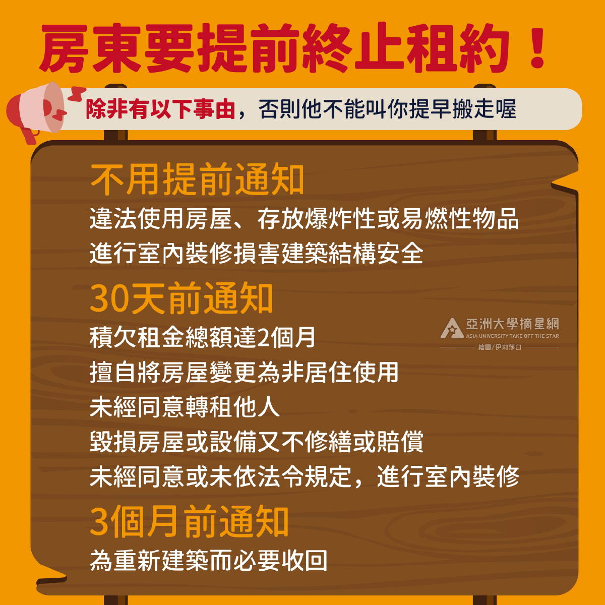 住宅租賃房東要終止合約