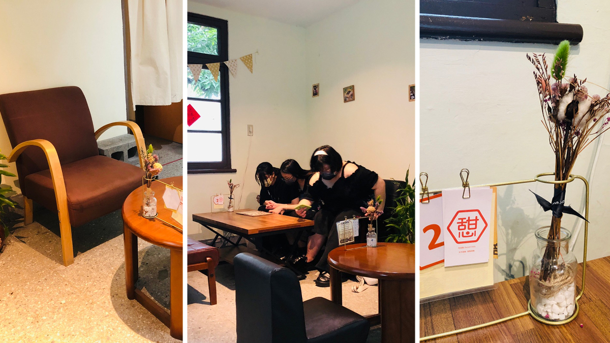 憨癡甜點店內